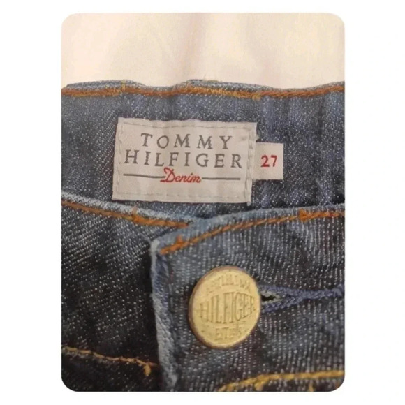 Tommy Hilfiger Straight Leg Low Rise Dark Wash Jeans Size 27 - Picture 7 of 9